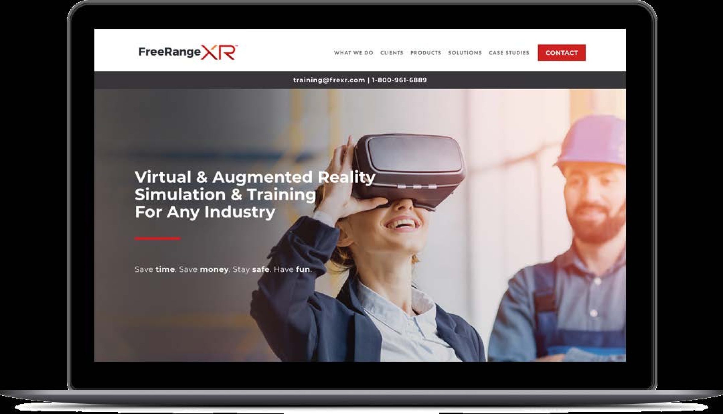 The rebranded FreeRangeXR website