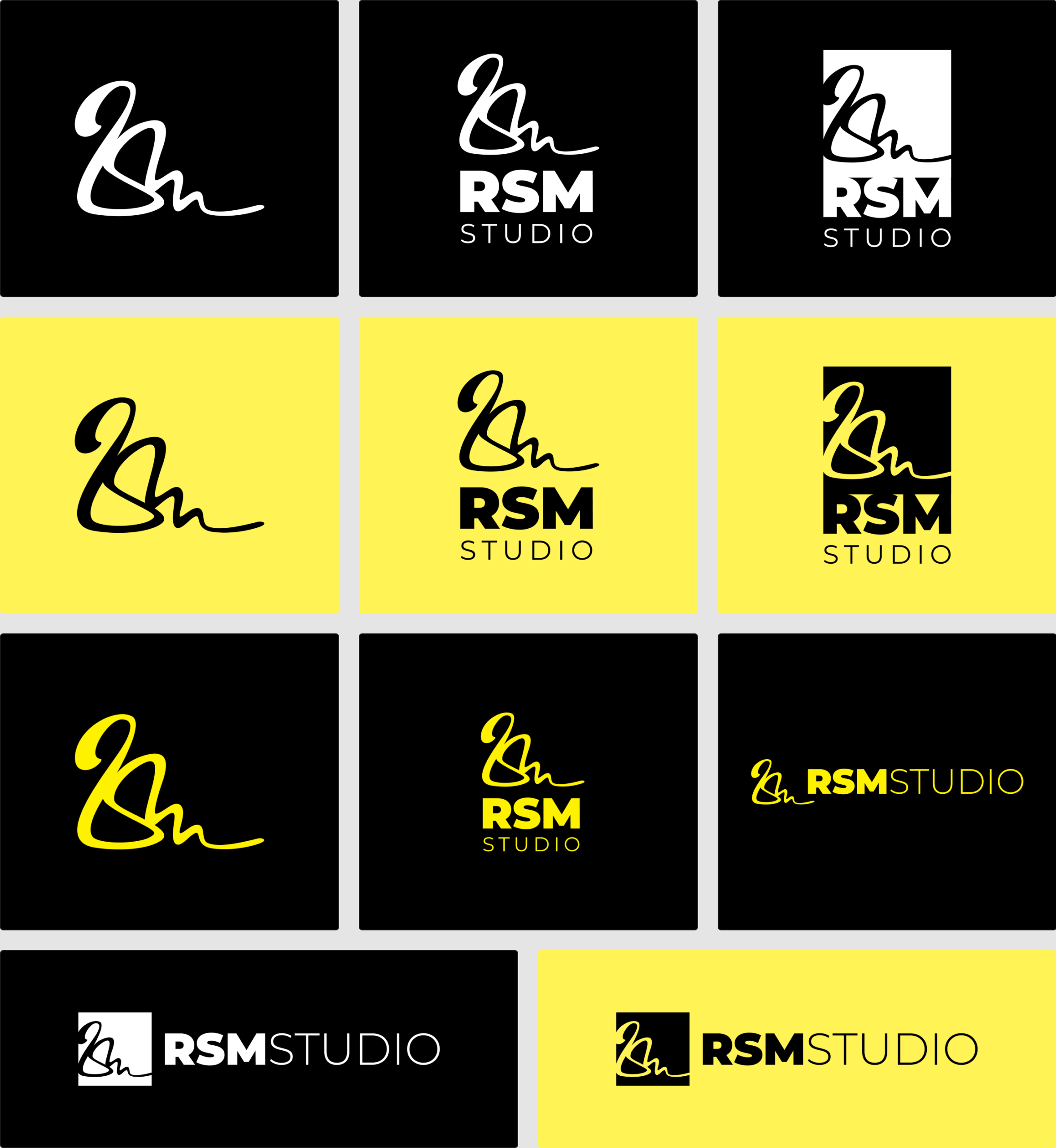 RSM Studio logo variants